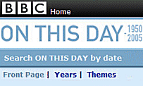 On This Day - Searchable BBC Website