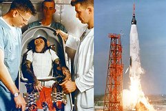 Enos the chimpanzee and Mercury-Atlas 5