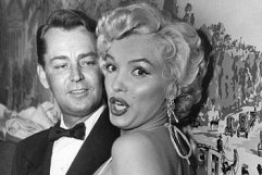 Alan Ladd with Marilyn Monroe