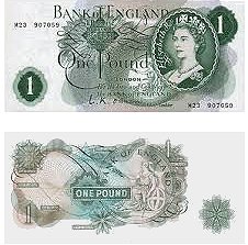 One pound note