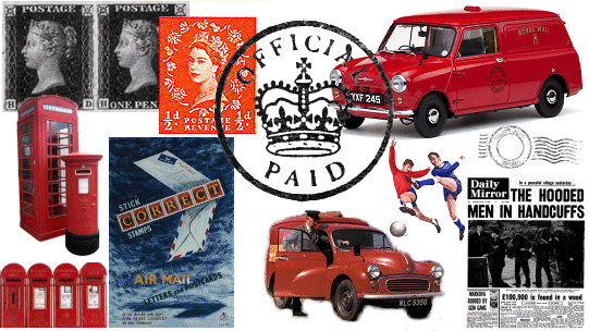 Postage Stamps and Sixties Mail Services UK - Sixties City
