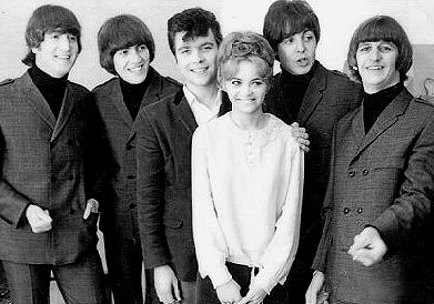 Janice Nicholls, her husband Brian Meacham and The Beatles