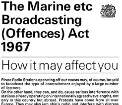 Marine & Broadcasting Offences Act