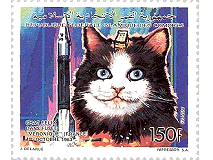 Felicette the Space Cat stamp
