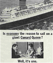 1965 Cunard advert