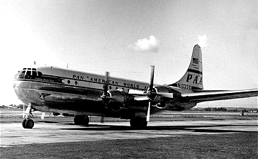 Pan American Boeing 377 Stratocruiser at Heathrow