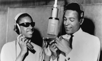 Stevie Wonder and Marvin Gaye